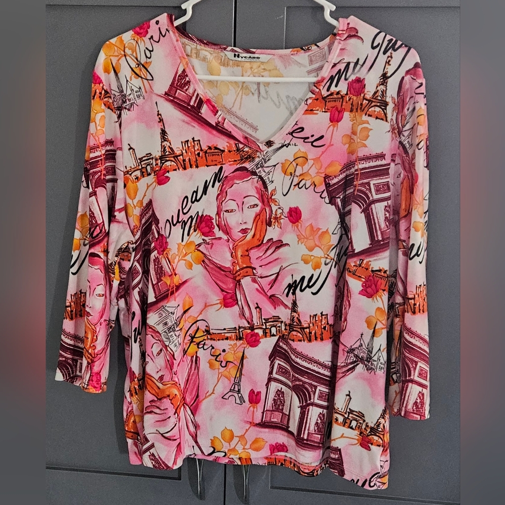 NVCARD Eclectic Print Blouce Size L